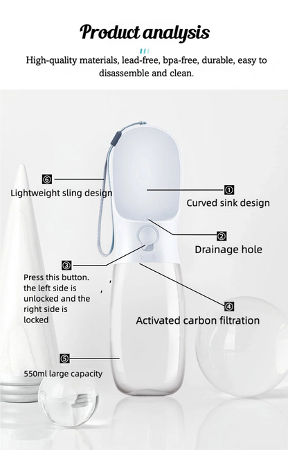 outdoor drinking bottle for pet