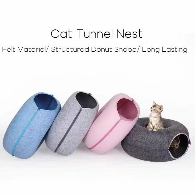Cat Donut Tunnel Bed