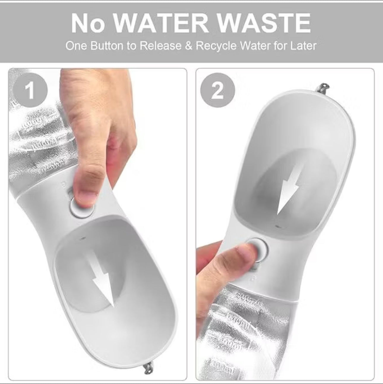 3 in 1 Multi-functional pet travel water bottle