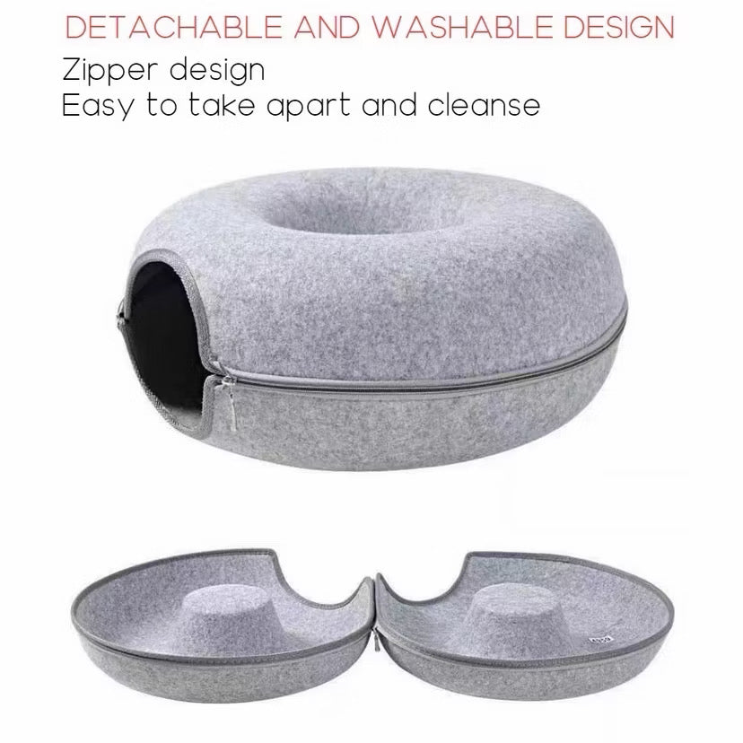 Cat Donut Tunnel Bed