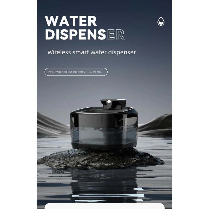 Wireless Automatic Pets Water Fountain with Motion Sensor