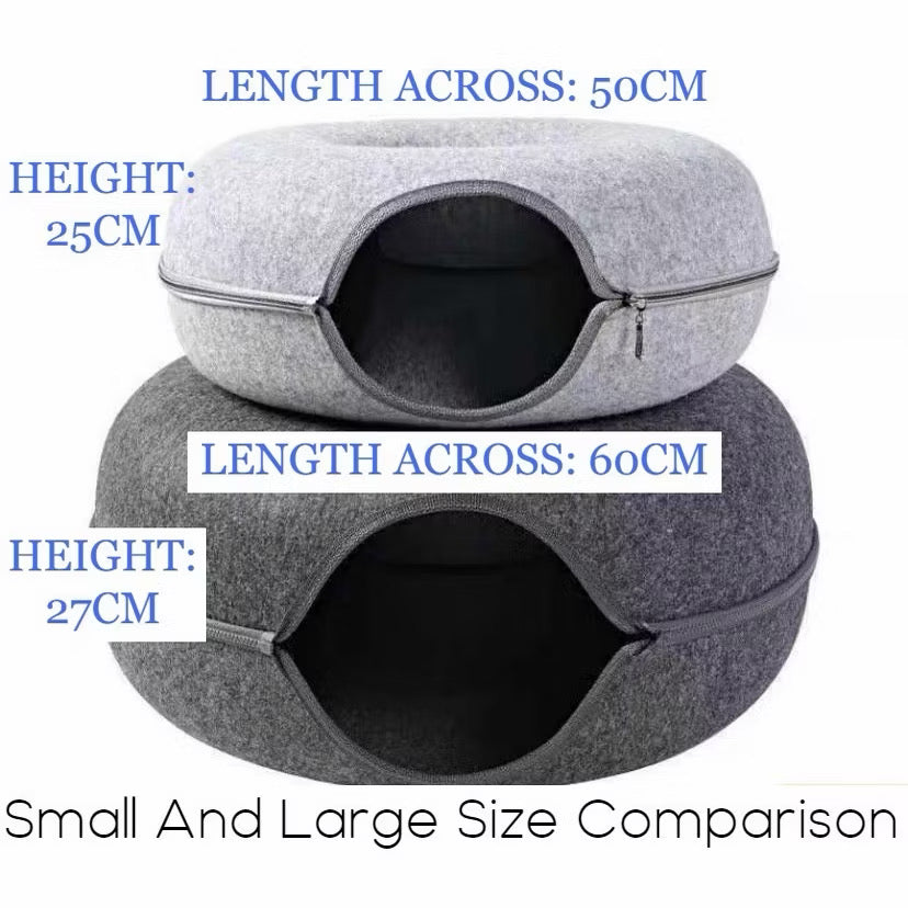 Cat Donut Tunnel Bed