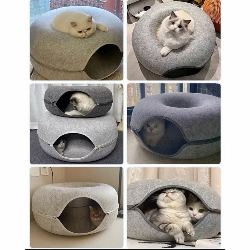 Cat Donut Tunnel Bed
