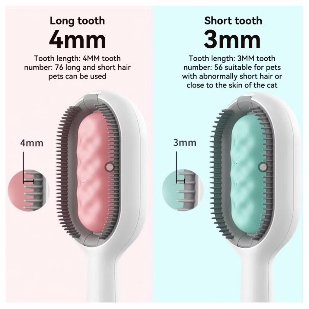 2 in 1 Cat Dog Grooming Comb with Water Tank