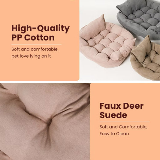 Pet Lounge Sofa Bed Ribbon Cushion