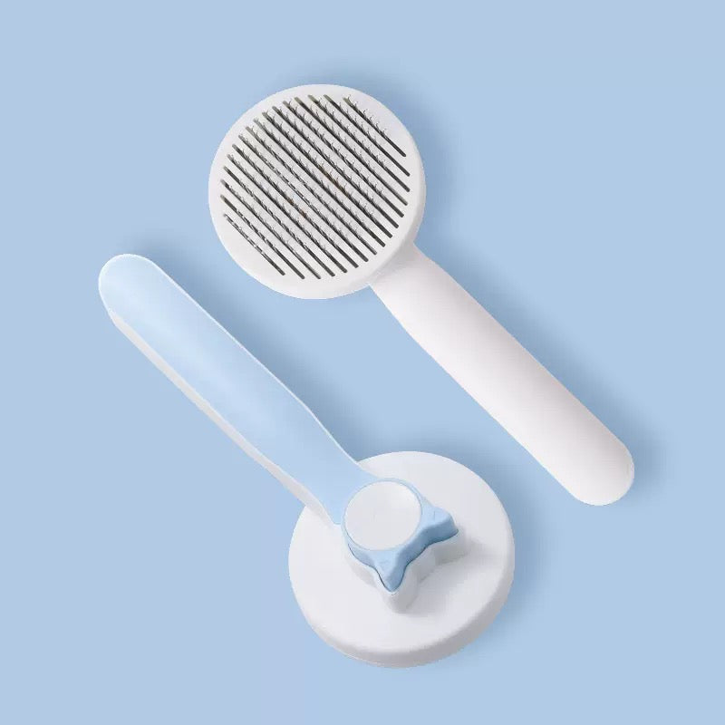 Self-Cleaning Pet Hair Remover Brush