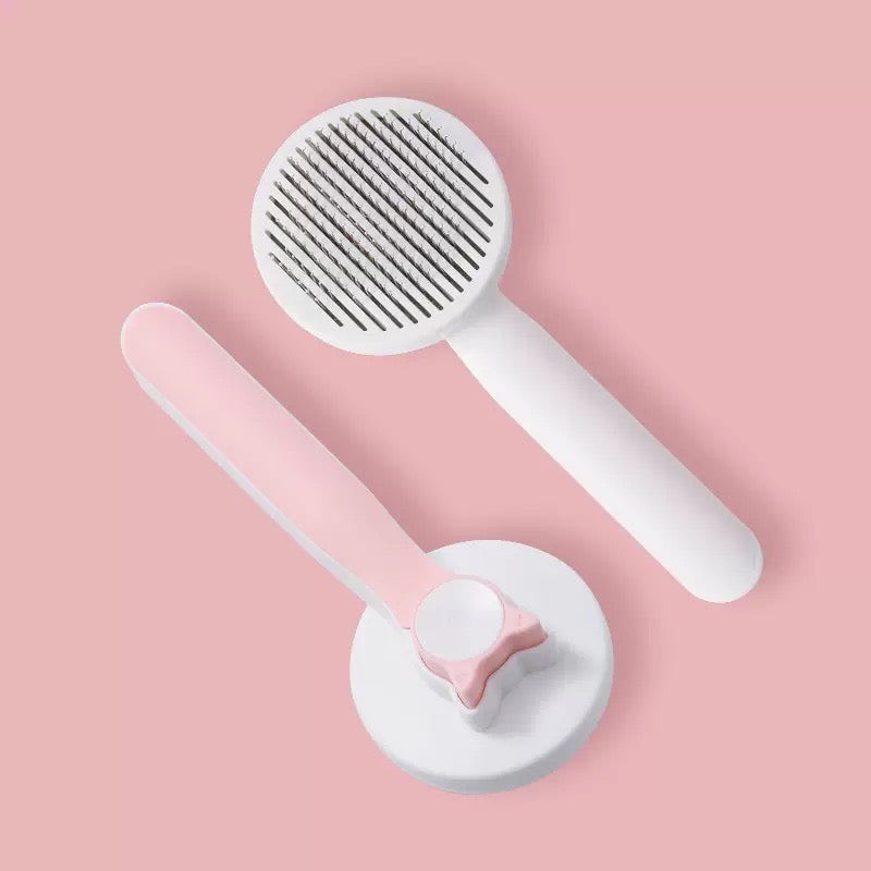 Self-Cleaning Pet Hair Remover Brush