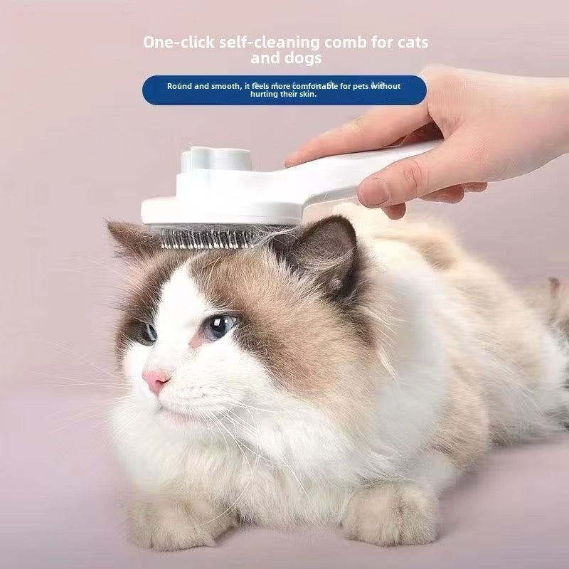 Self-Cleaning Pet Hair Remover Brush