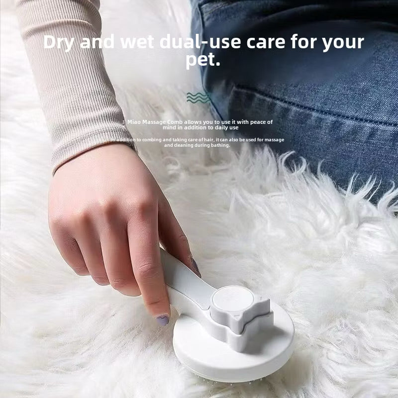 Self-Cleaning Pet Hair Remover Brush