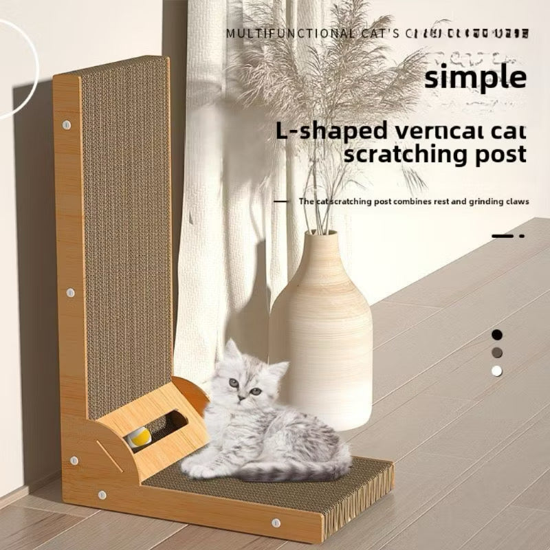 L-Shaped Cat Scratcher Board