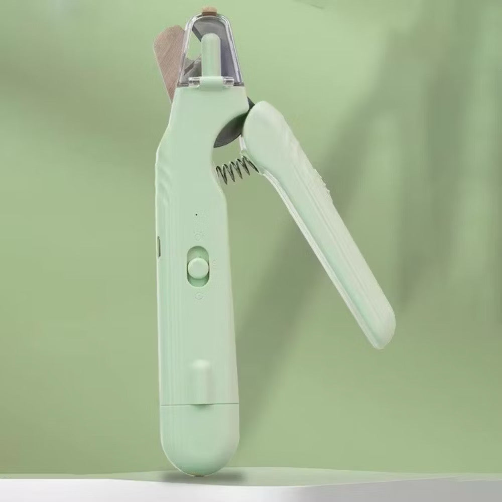 2-in-1 Electric Pet Nail Clipper & Grinder with LED Light