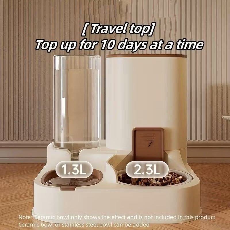 Automatic 2 in 1 Pets Food & Water Dispenser