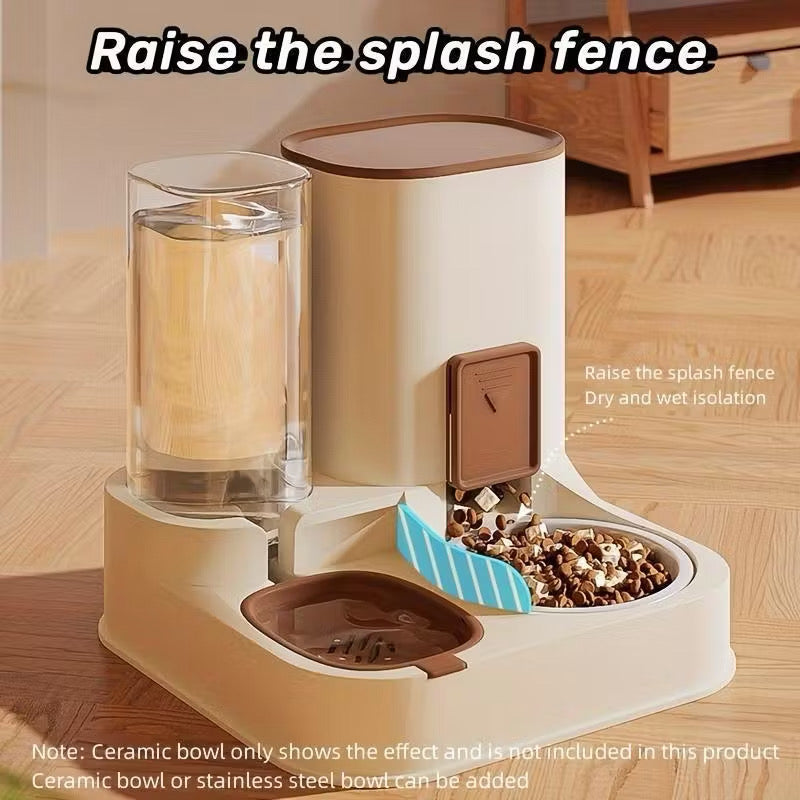 Automatic 2 in 1 Pets Food & Water Dispenser