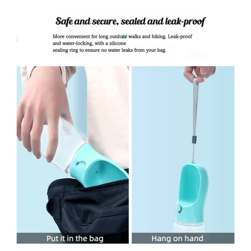 Outdoor drinking bottle for pet