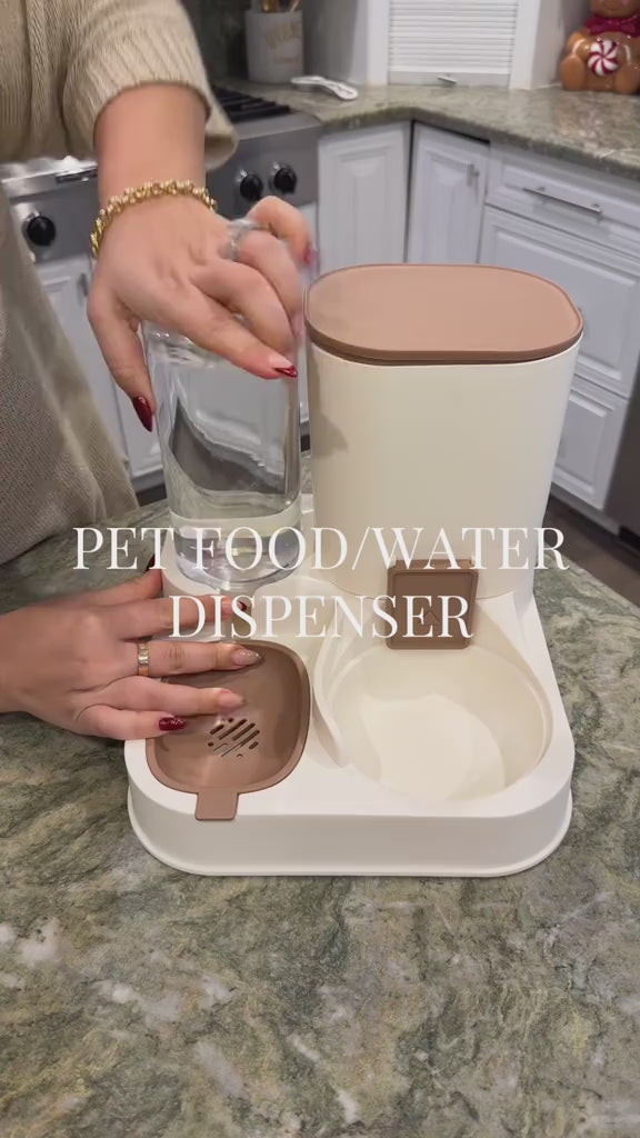 Automatic 2 in 1 Pets Food & Water Dispenser