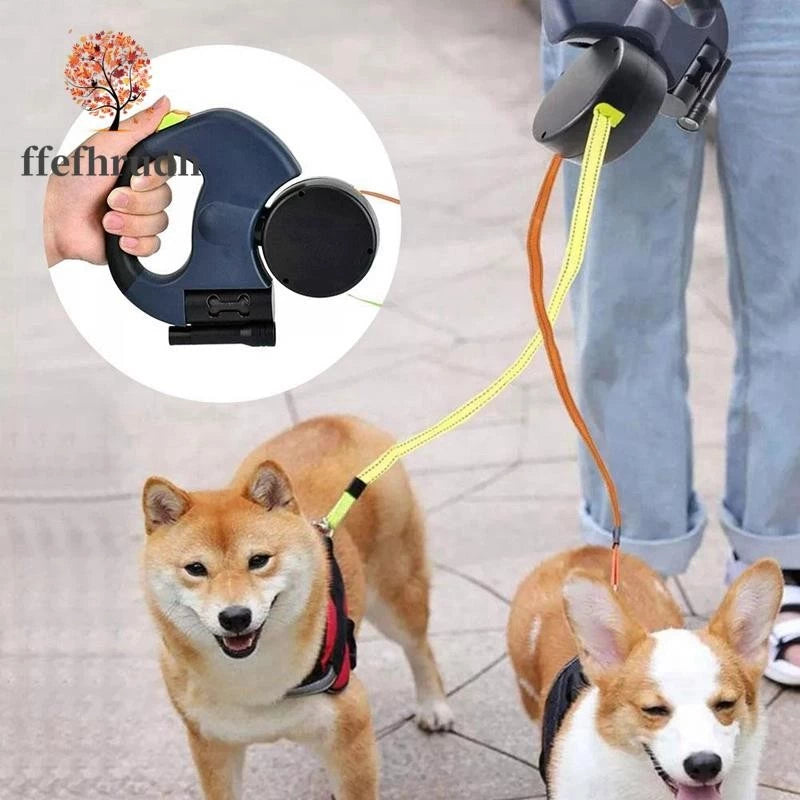 Dual Retractable Dog Leash-3m rope