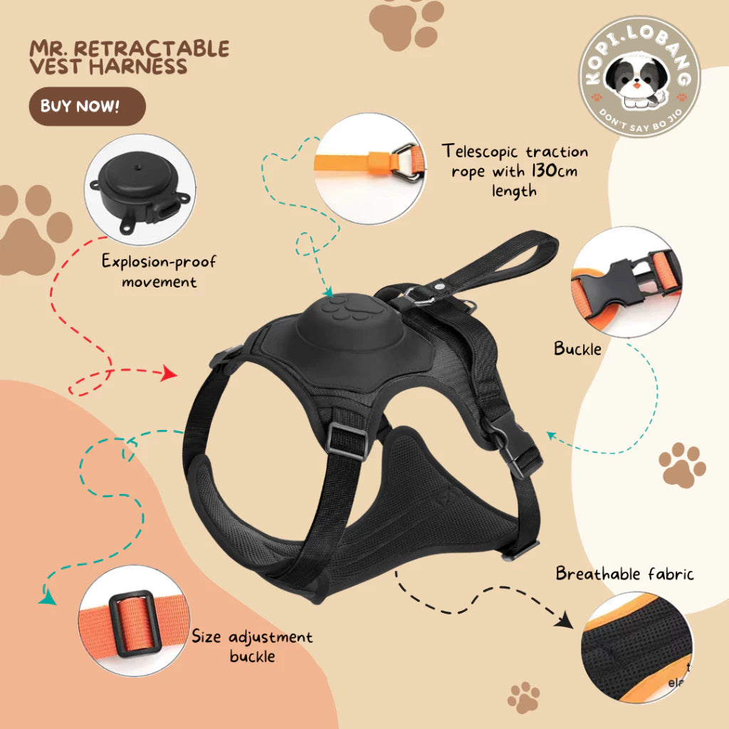 Dual Leash Pet Traction Vest